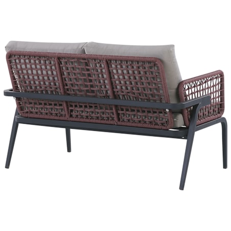 Zestaw ogrodowy ze stolikiem dla 4 osób SCIACCA Metal Szary