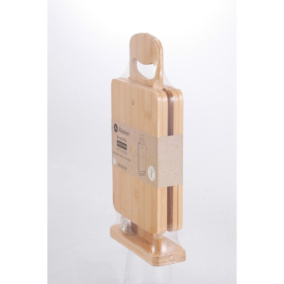 MODERN KITCHEN Komplet 4 desek na stojaku 15x5,5x31cm