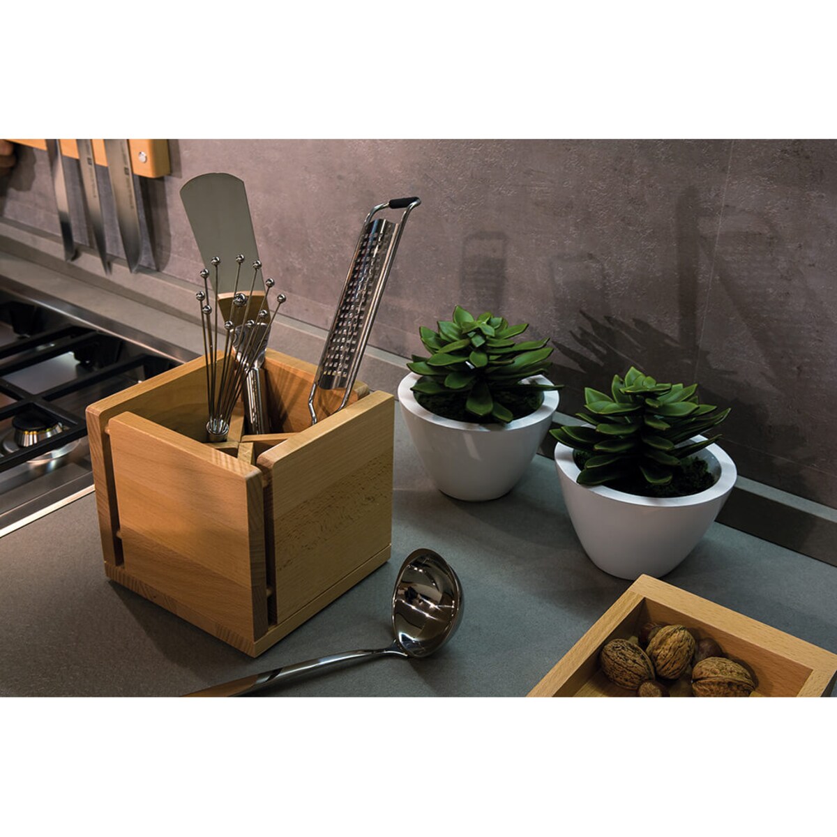 Pojemnik do przechowywania przyborów kuchennych Artelegno