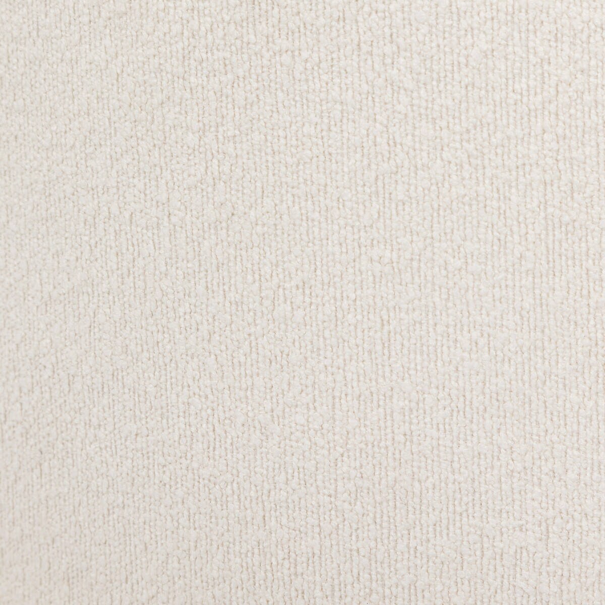 Okrągła pufa biała KAYDI boucle, Ø 35 cm