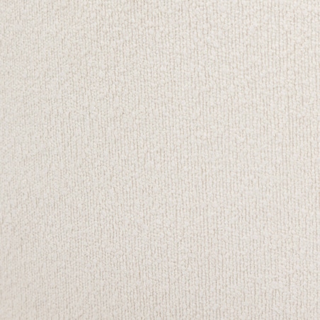 Okrągła pufa biała KAYDI boucle, Ø 35 cm