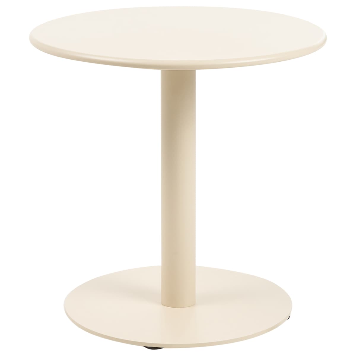 Stolik kawowy ogrodowy VITTUONE 50 cm 50 cm Metal Beżowy