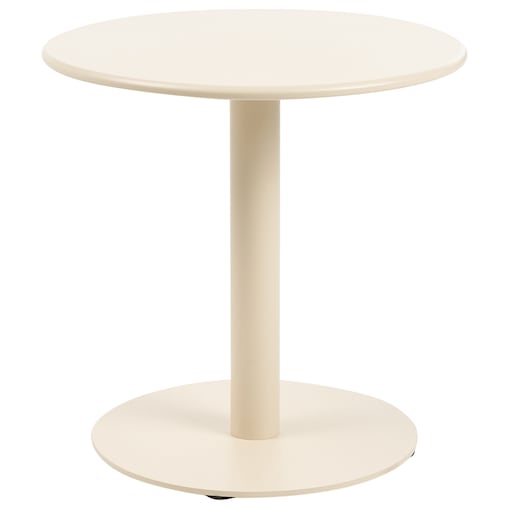 Stolik kawowy ogrodowy VITTUONE 50 cm 50 cm Metal Beżowy