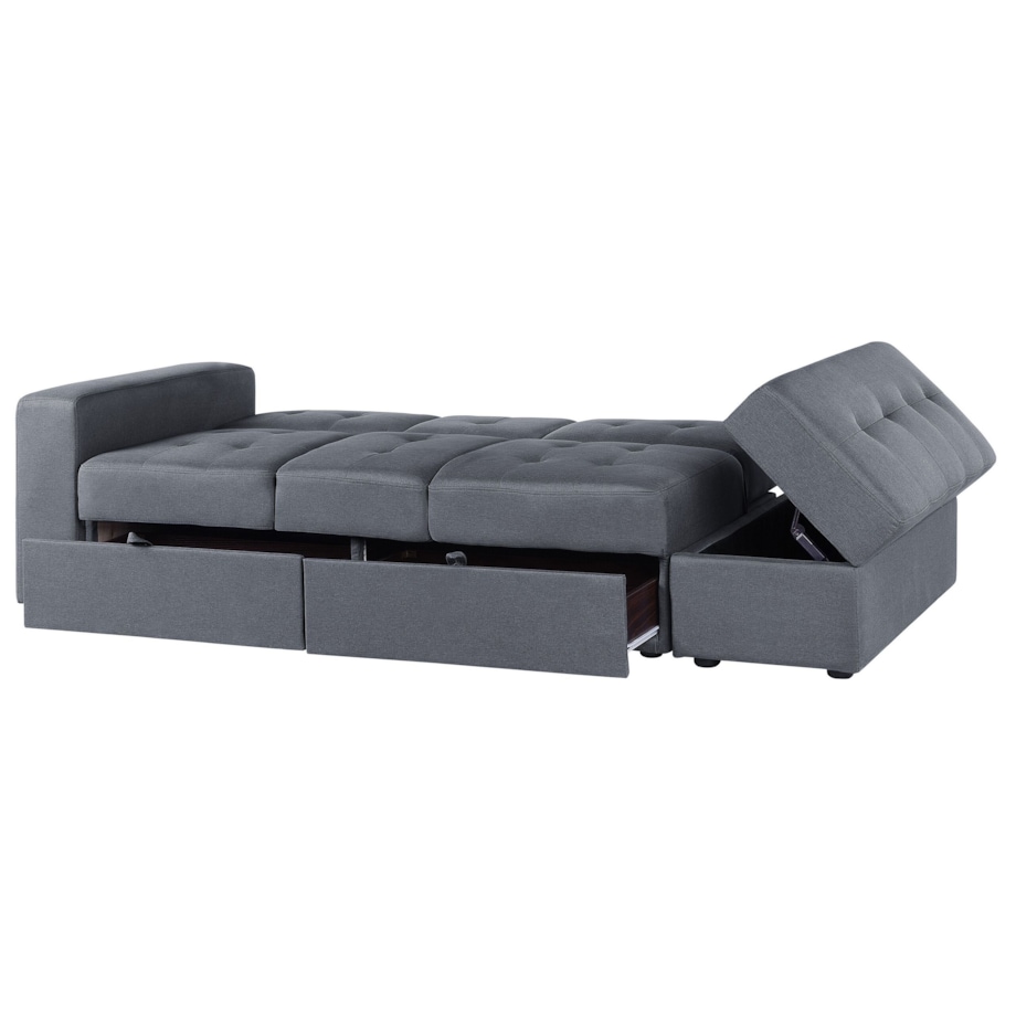 Sofa rozkładana ciemnoszara FALSTER