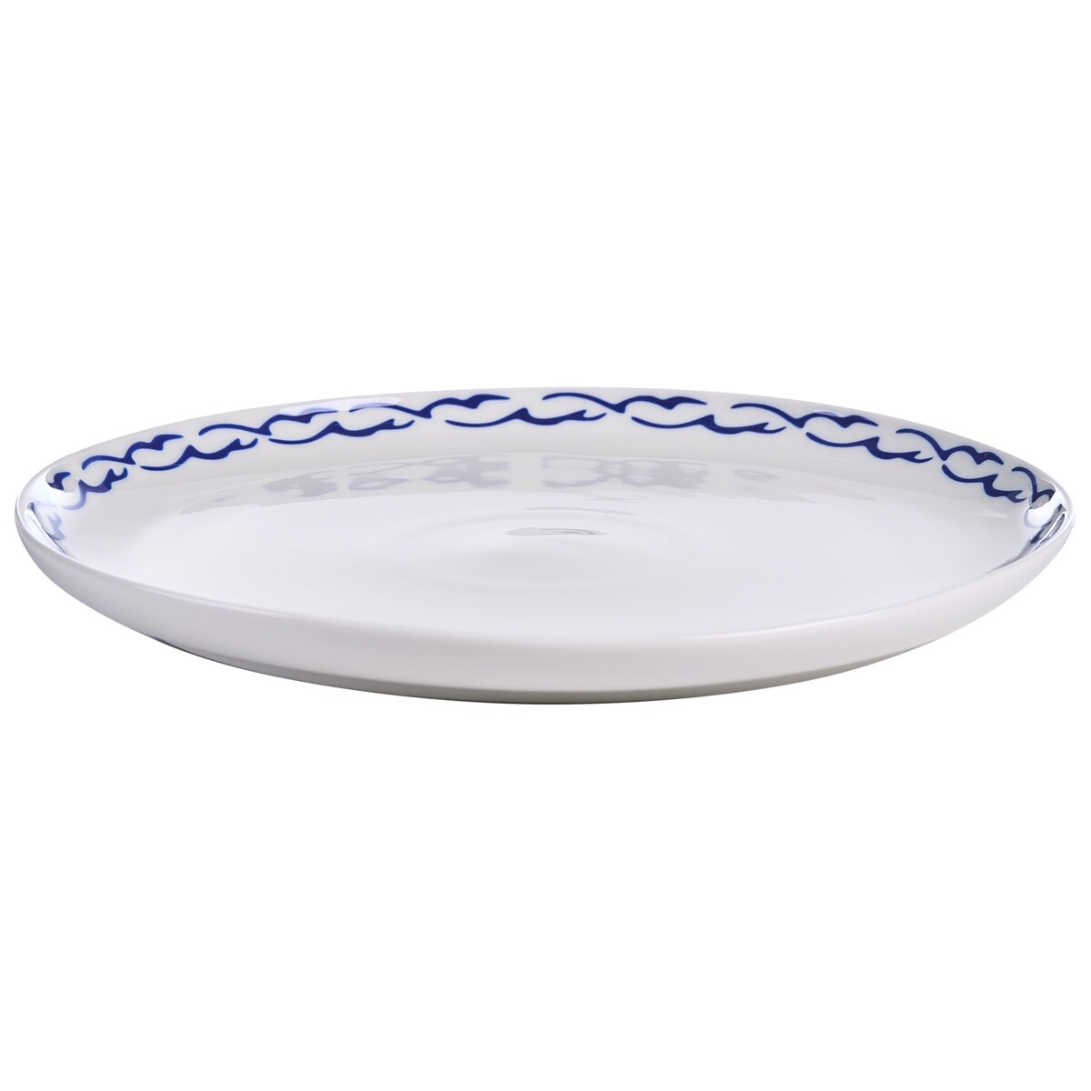 Zastawa stołowa 24-częściowa AMCHUR Porcelana Biały/ niebieski