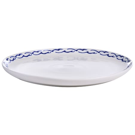 Zastawa stołowa 24-częściowa AMCHUR Porcelana Biały/ niebieski