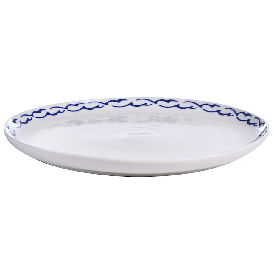 Zastawa stołowa 24-częściowa AMCHUR Porcelana Biały/ niebieski
