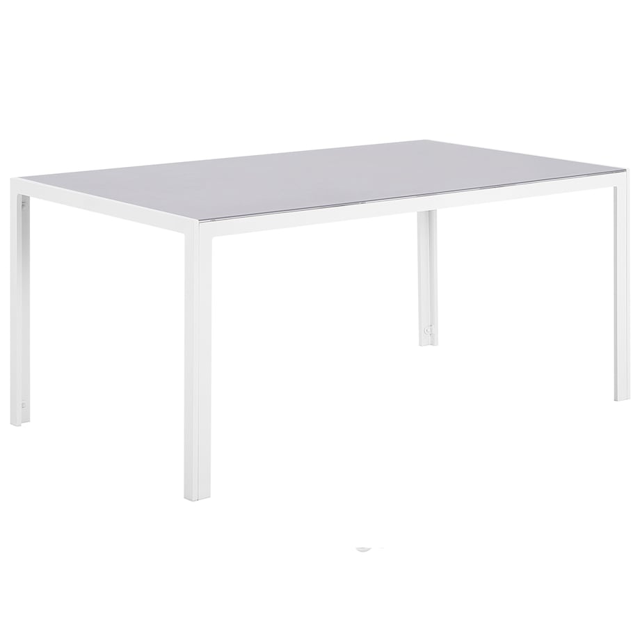 Stół ogrodowy CATANIA 160 cm 91 cm Szkło Szary