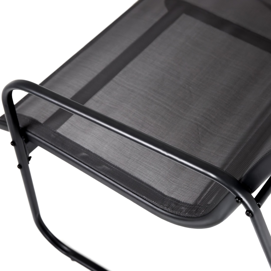 Zestaw Meble Ogrodowe Na Taras Do Ogrodu Komplet Stół 2 X Fotel Sofa Czarny