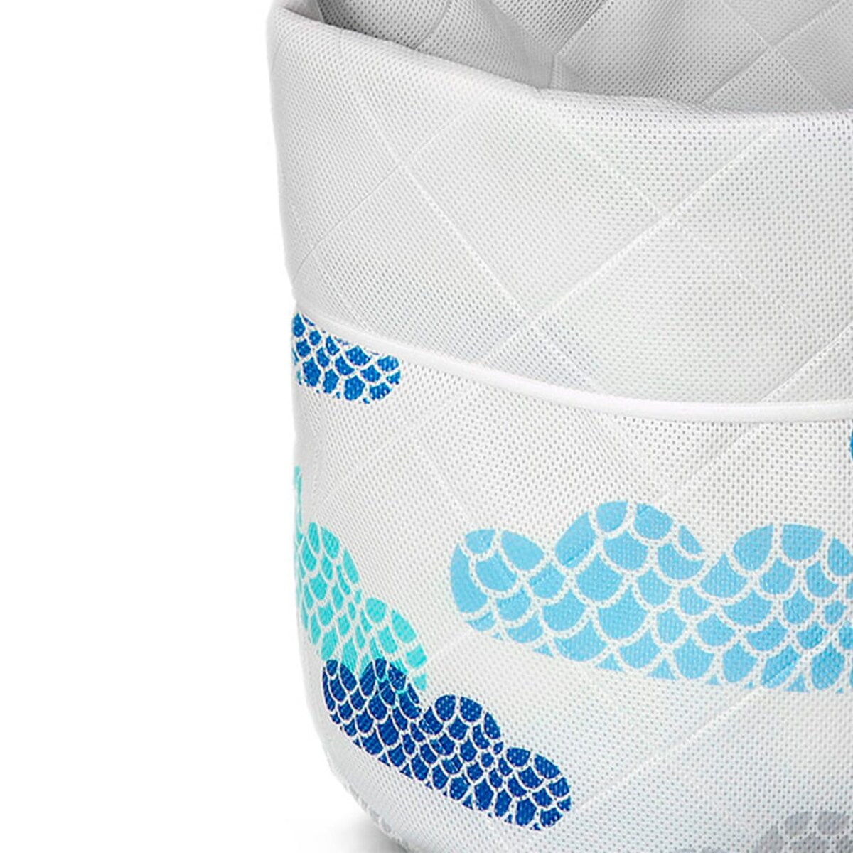 Kosz na zabawki dla dzieci duży Basket 60 x 80 cm - Białe Chmurki