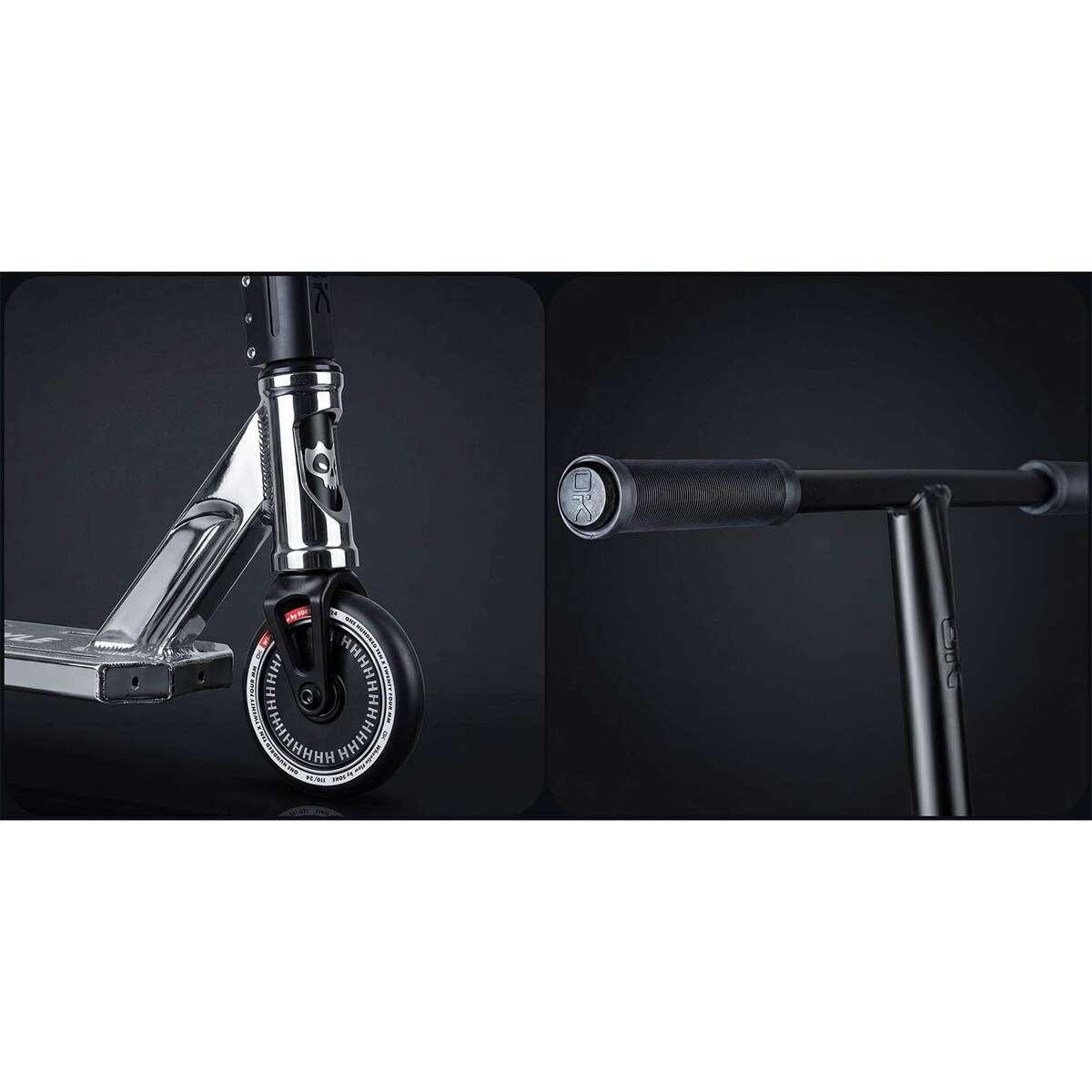 Hulajnoga wyczynowa Soke Box srebrno-czarny SCS ABEC-9 Hollow Core 110 mm