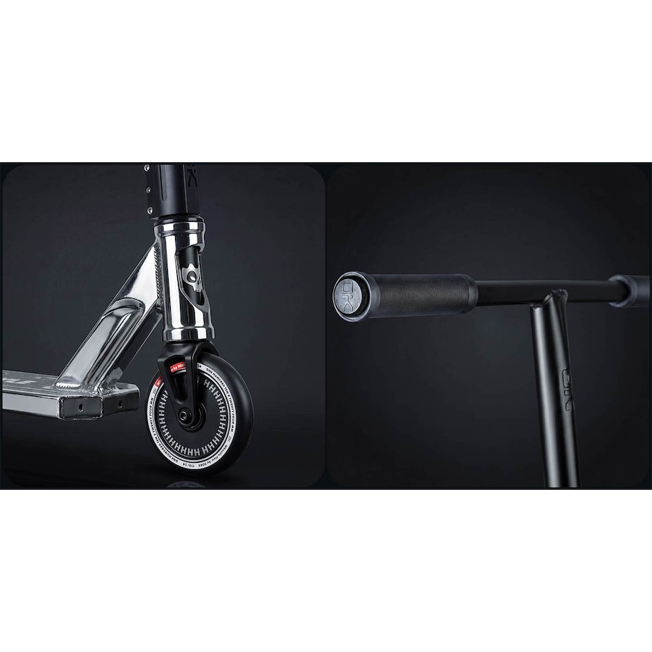 Hulajnoga wyczynowa Soke Box srebrno-czarny SCS ABEC-9 Hollow Core 110 mm