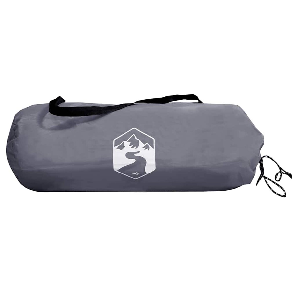 vidaXL Tarp odporny na wodę Szary i pomarańczowy