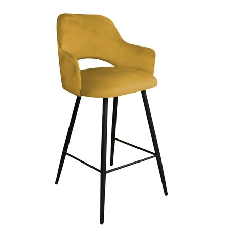 Hoker niski NAPO VELVET musztardowy/curry