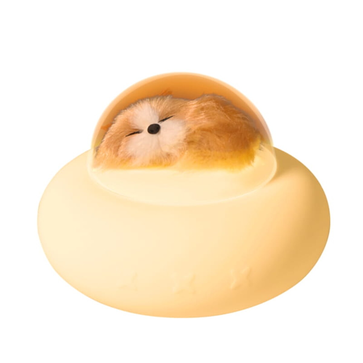 Silikonowa lampka nocna z pieskiem w UFO