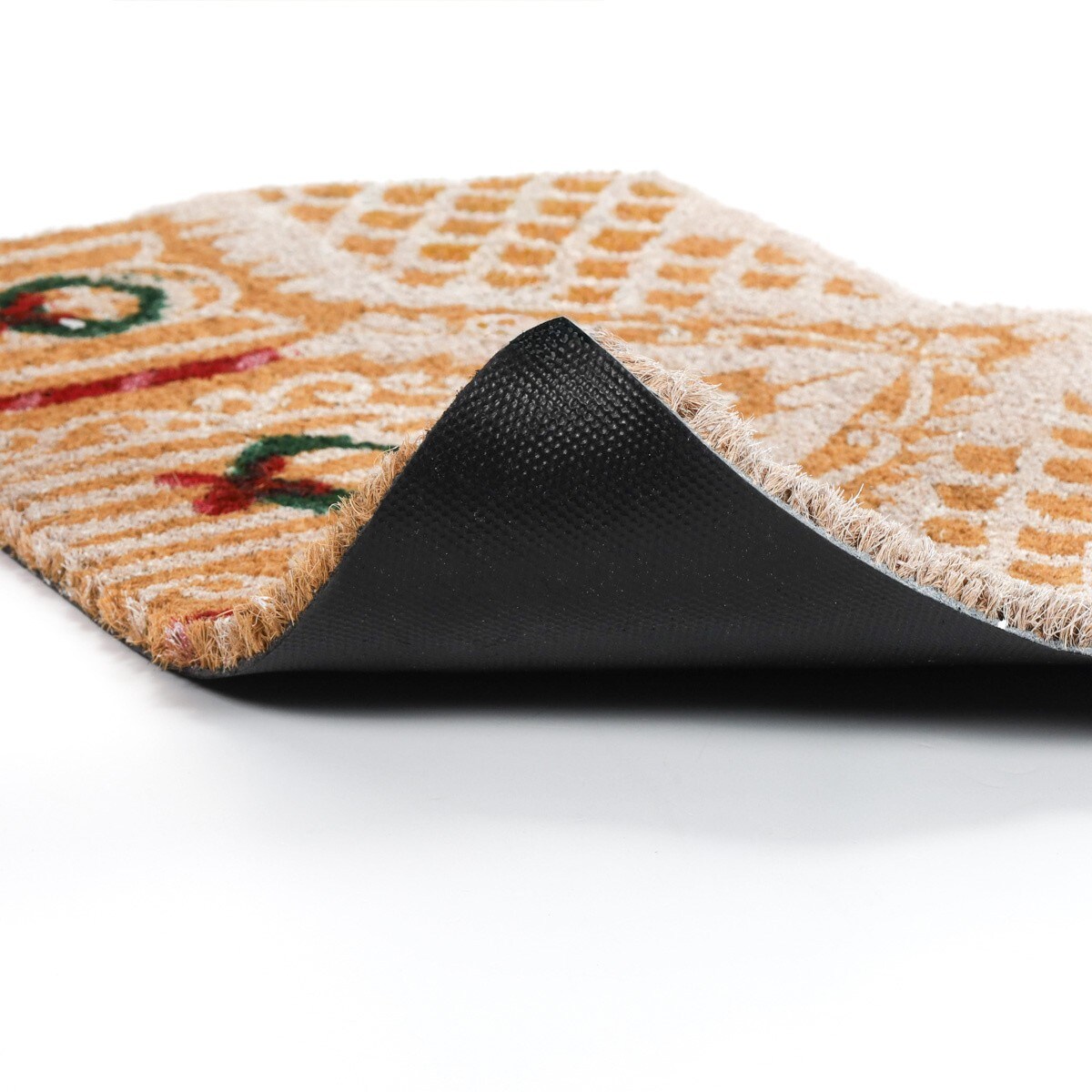 Wycieraczka wejściowa kokosowa Domek z Piernika 39x59x1,5 cm DOGRI