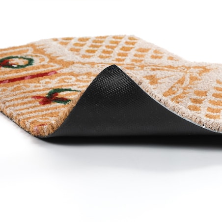 Wycieraczka wejściowa kokosowa Domek z Piernika 39x59x1,5 cm DOGRI