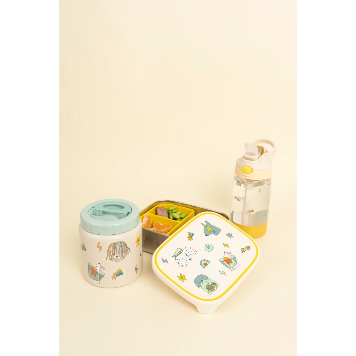 THE COTTON CLOUD butelka tritanowa dla dzieci, Funky Dogs