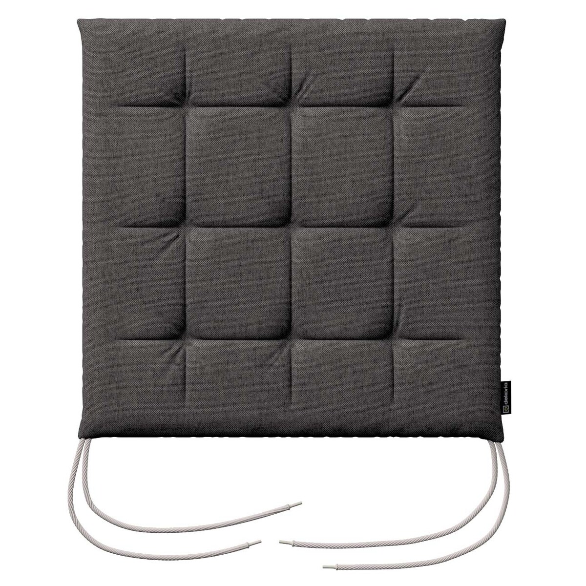Poduszka na krzesło Karol, grafitowy, 40 x 40 x 3,5 cm, Etna