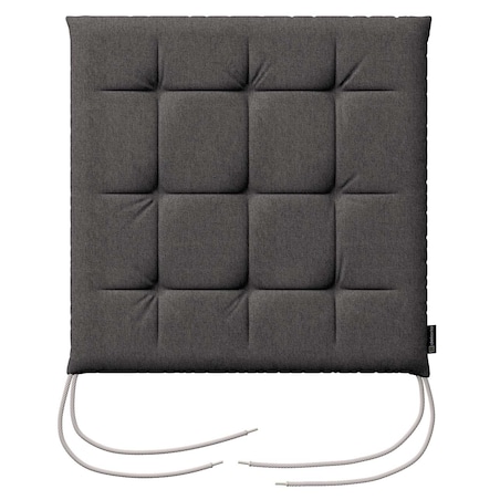 Poduszka na krzesło Karol, grafitowy, 40 x 40 x 3,5 cm, Etna