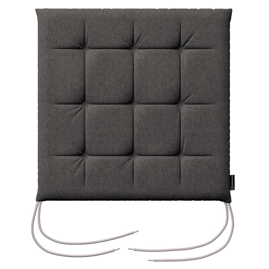 Poduszka na krzesło Karol, grafitowy, 40 x 40 x 3,5 cm, Etna