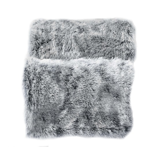 Miekki koc ze sztucznego futra, GREY, 180 x 220 cm