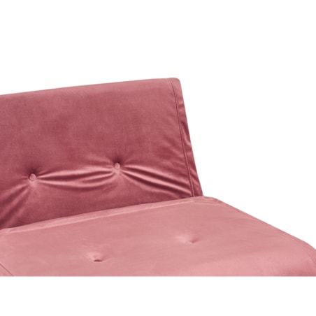 Sofa welurowa rozkładana 2-osobowa różowa VESTFOLD