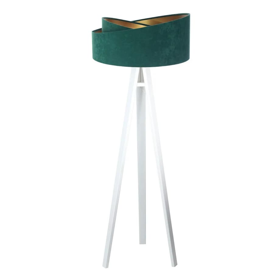 Lampa stojąca GEMSTONE zielona/biała
