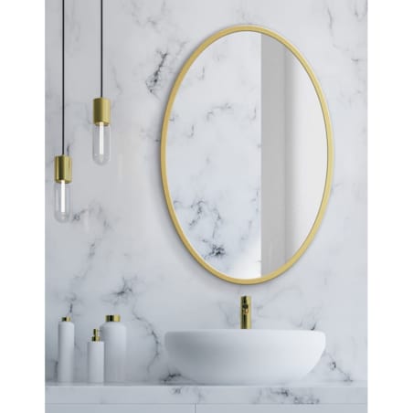 Lustro 70 Cm Złota Rama