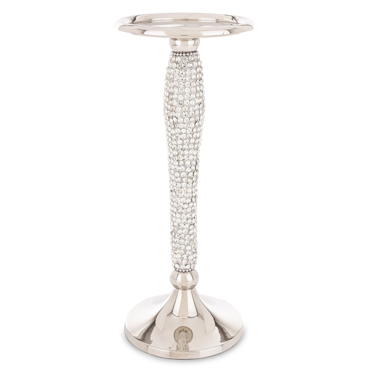 Świecznik srebrny kolumnowy KOLERE 26x10 cm tall