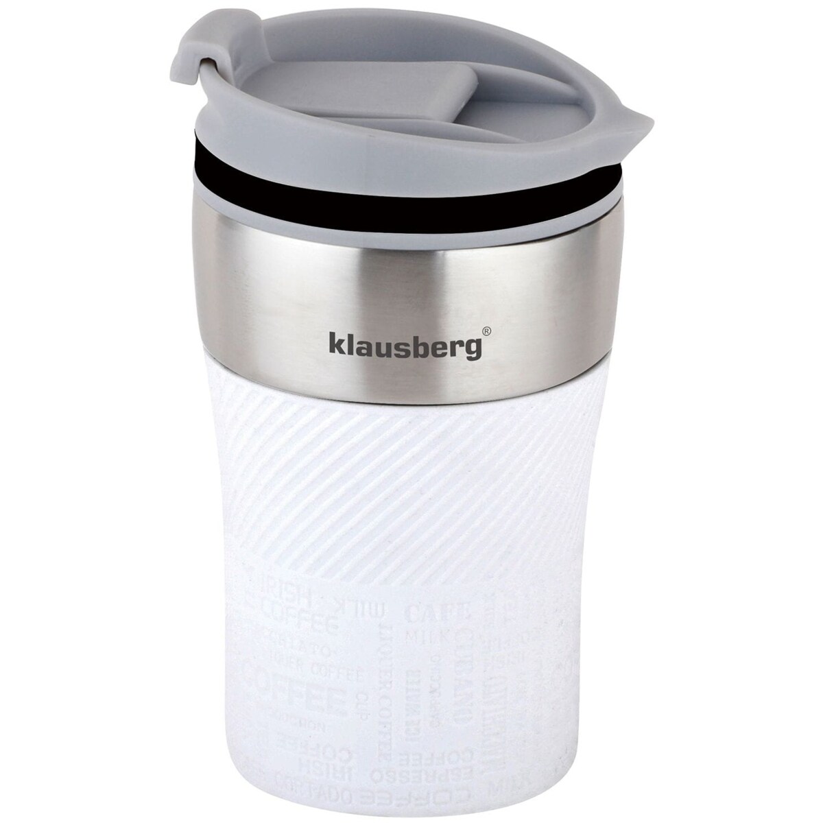 Kubek termiczny mały 280ml KLAUSBERG biały