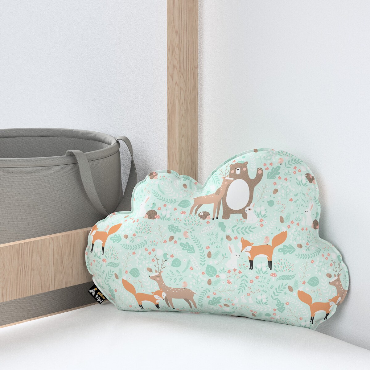 Poduszka Soft Cloud, zielony, 55x15x35cm, Magic Collection