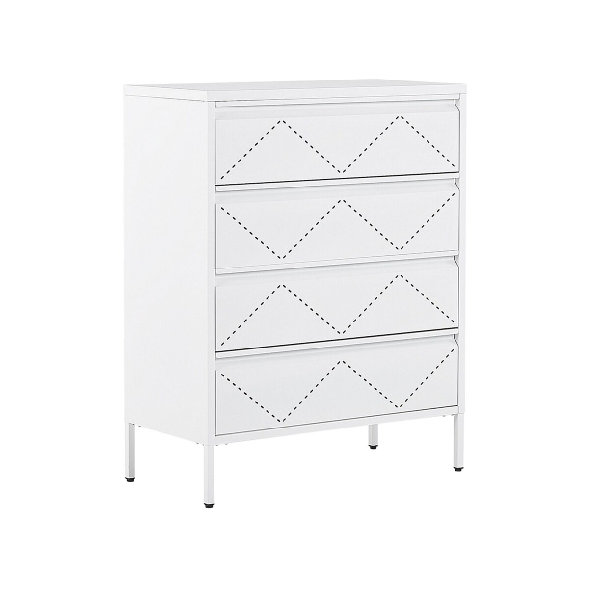 Komoda metalowa biała MATANA