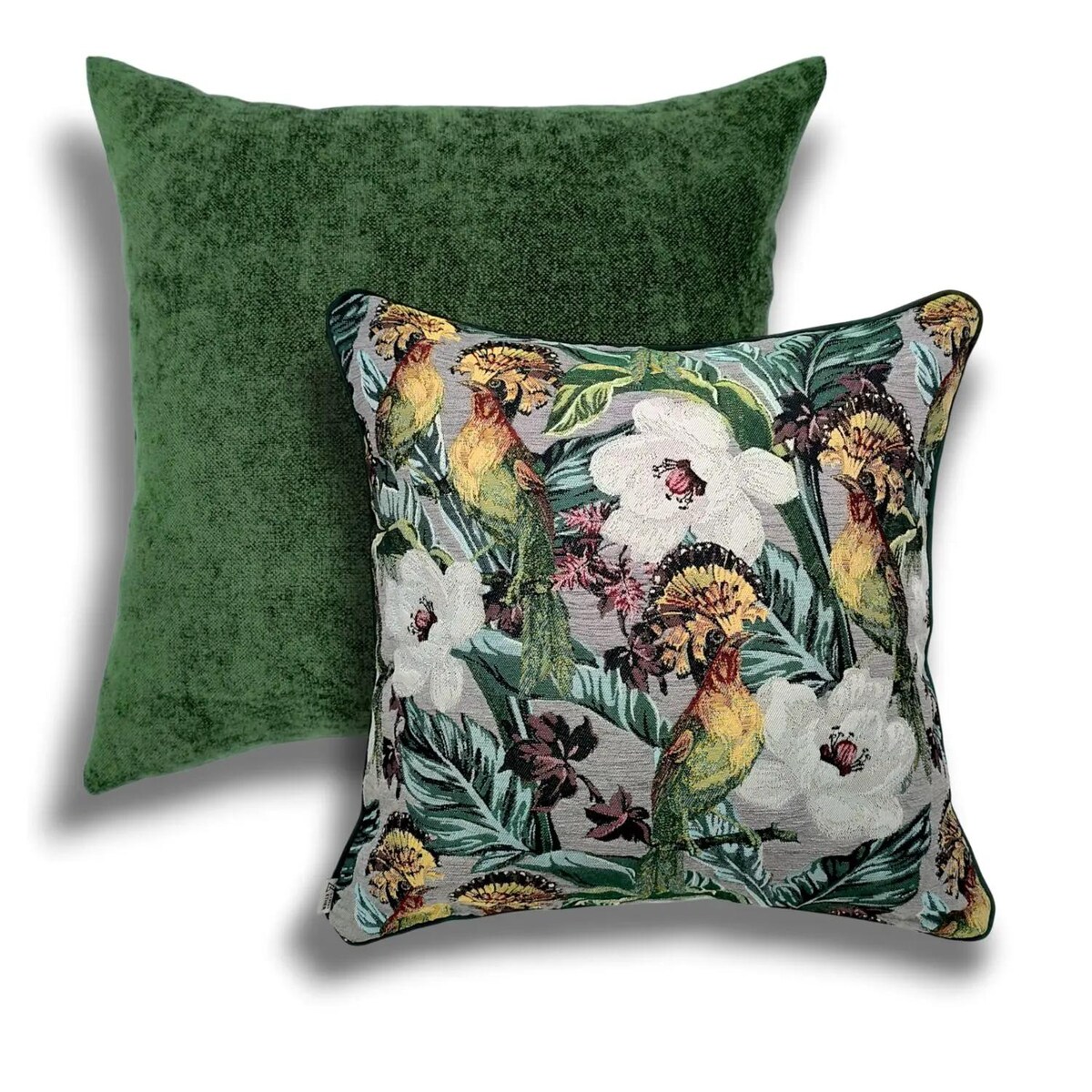 Zielony zestaw poduszek w liście - Echo Puszczy i Heaven