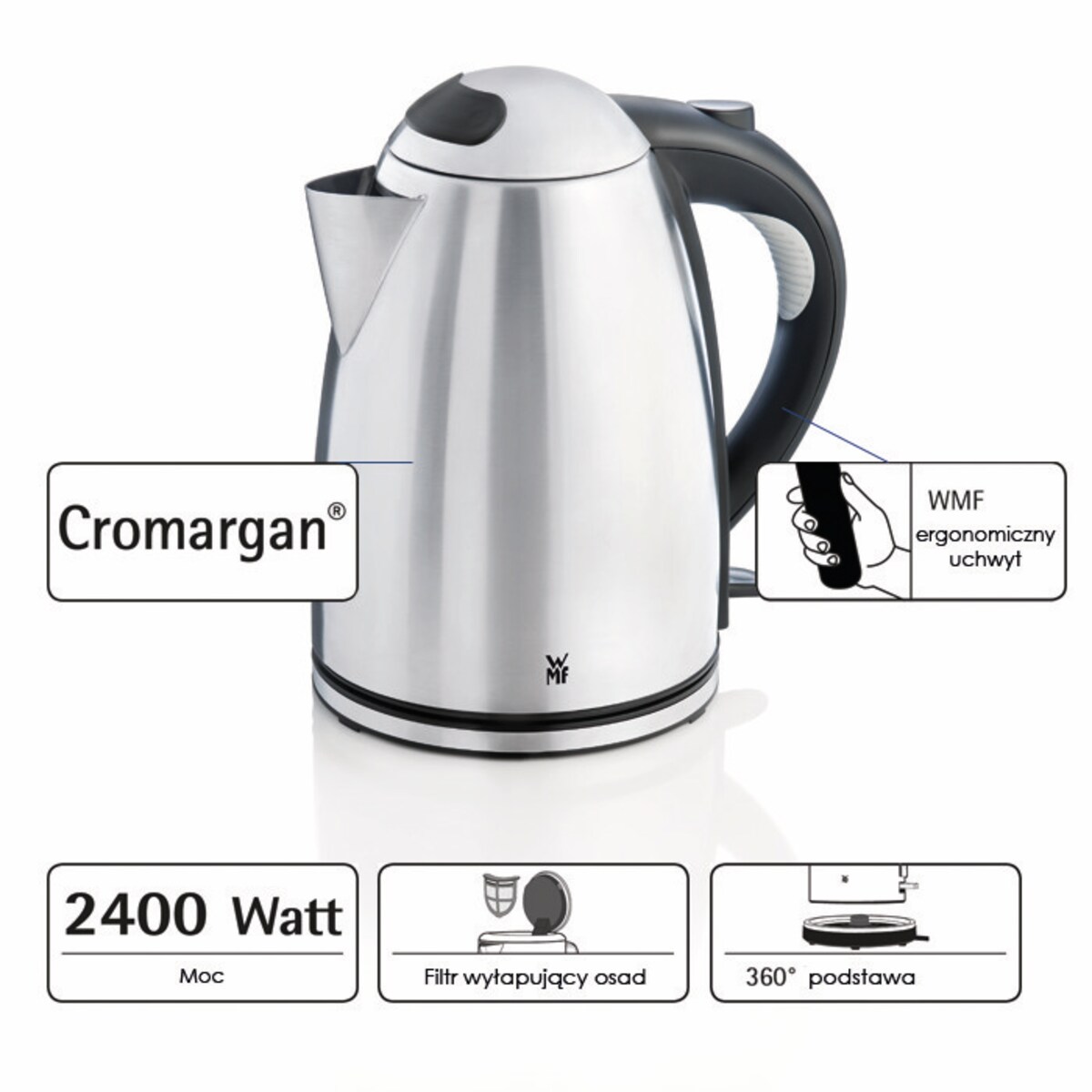 Czajnik elektryczny Stelio, 1700 ml, WMF