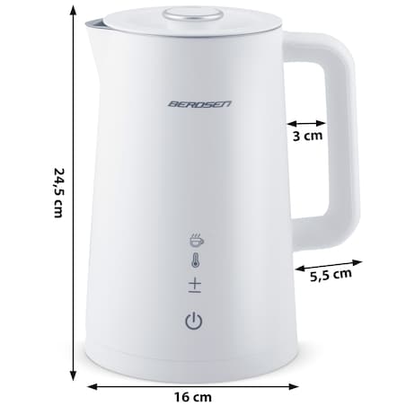 Czajnik elektryczny panel dotykowy 2200w 1,7l Berdsen