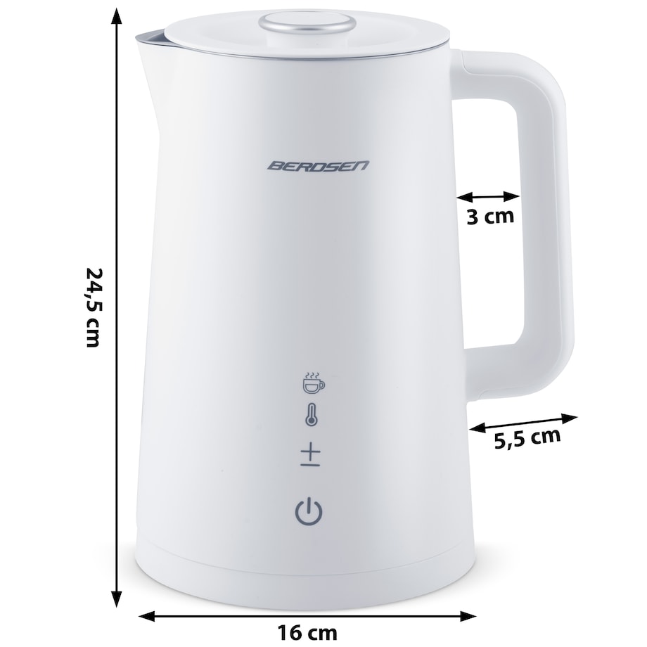 Czajnik elektryczny panel dotykowy 2200w 1,7l Berdsen