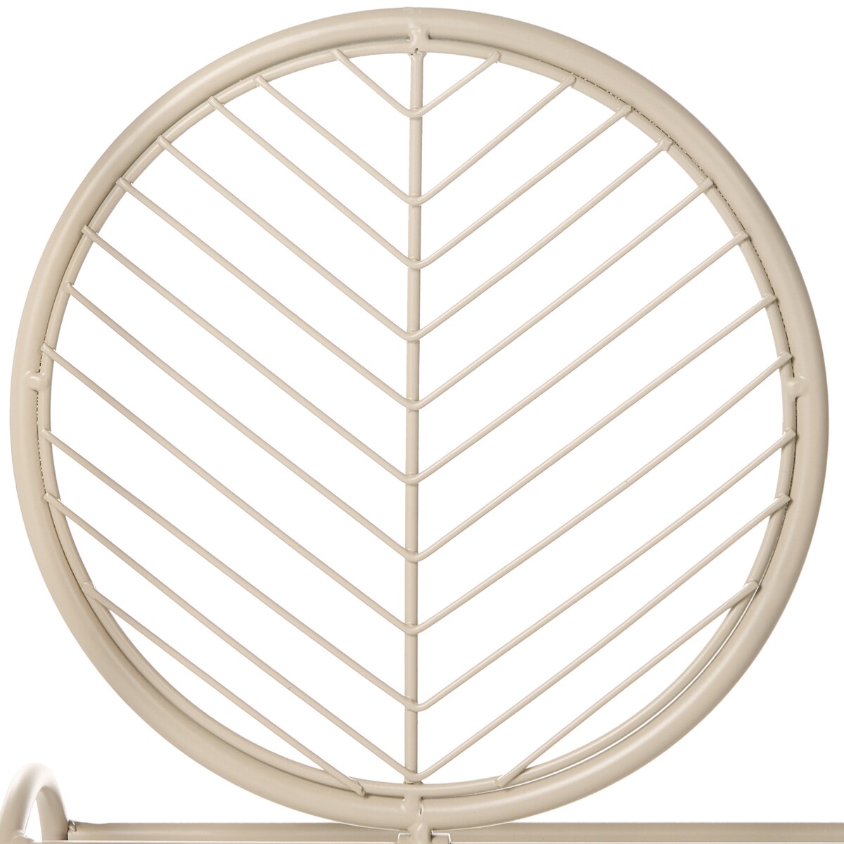 Kwietnik ASAGAO 26 cm Metal Beżowy