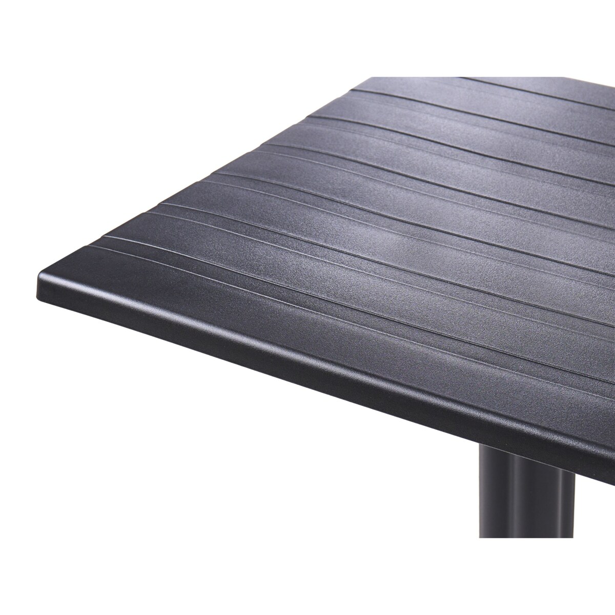 Stolik ogrodowy barowy LEMNOS 60 cm 60 cm Czarny