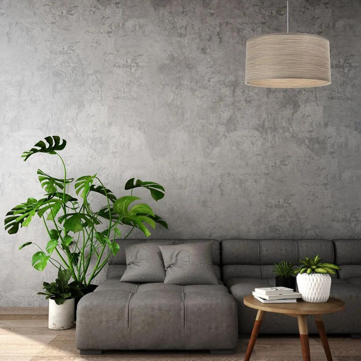 Lampa wisząca NATURAL FIBER 40 ciemnobeżowa