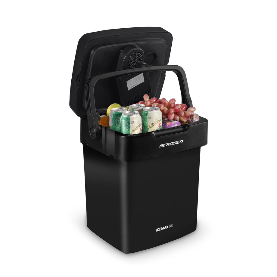 Lodówka turystyczna samochodowa Berdsen Icemax 29L czarna 12V/230V USB funkcja grzania