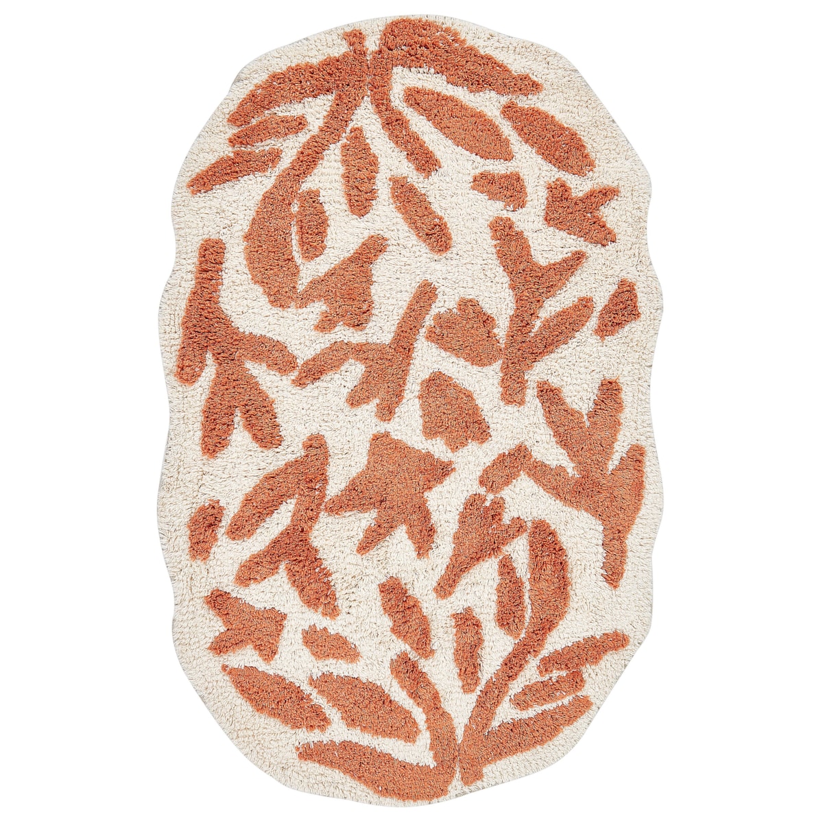 Dywanik łazienkowy bawełniany 60 x 90 cm pomarańczowy DERIK