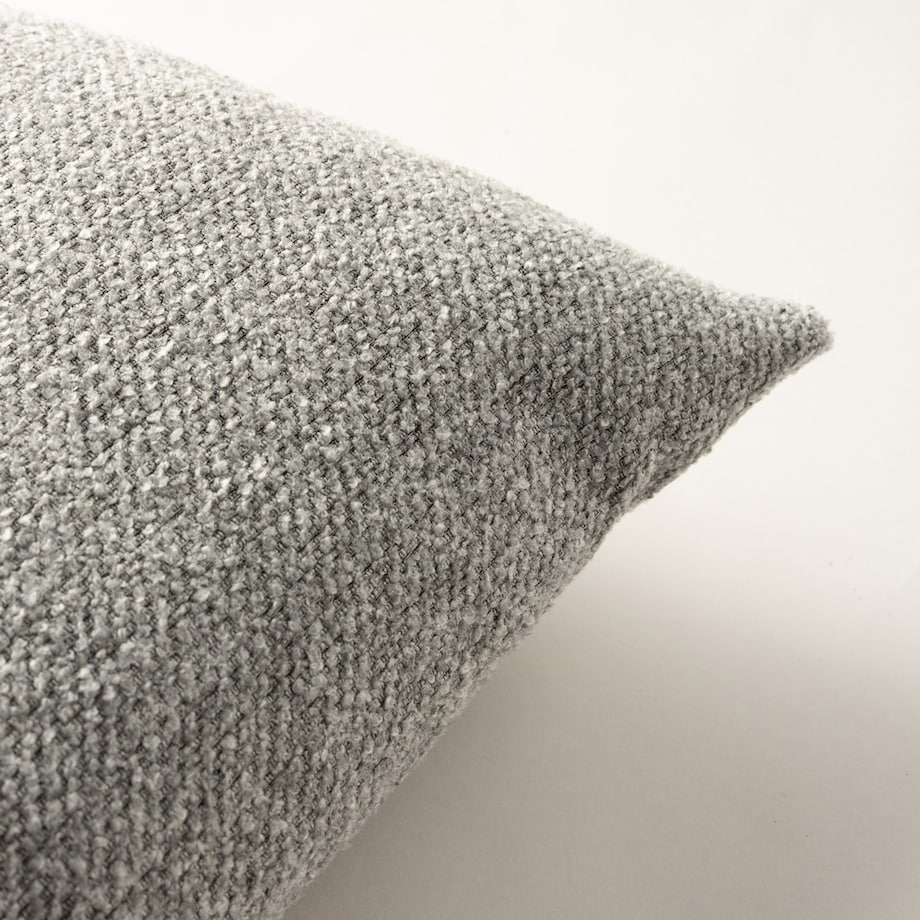 Poszewka Kinga na poduszkę prostokątną 47x28 szary melanż