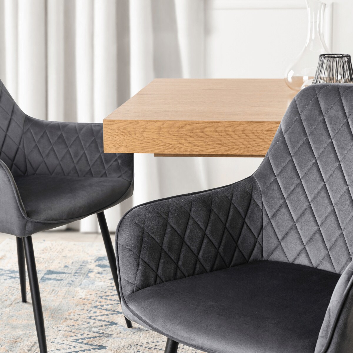 Krzesło Tapicerowane Welurowe Do Salonu Jadalni Kuchenne Szary BRESSO