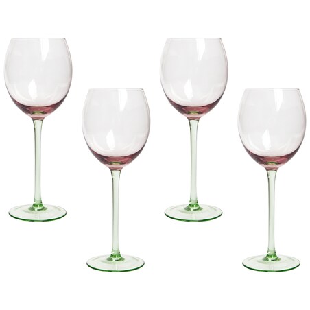 Zestaw 4 kieliszków do wina DIOPSIDE 360 ml Różowy