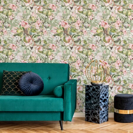 Tapeta Wiosenne Kwiaty Malowane Akwarelą