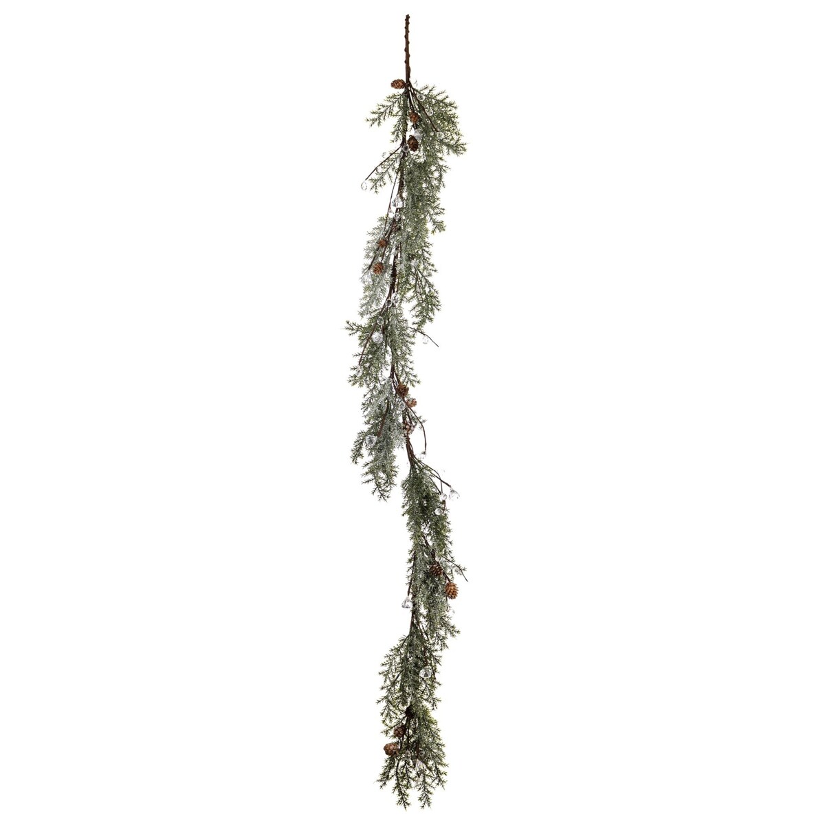 Girlanda długa 150x20x10 cm PULA-4 biało-zielono-brązowa