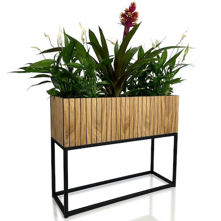 Kwietnik loftowy FIORINO lamele 62x22x50 cm