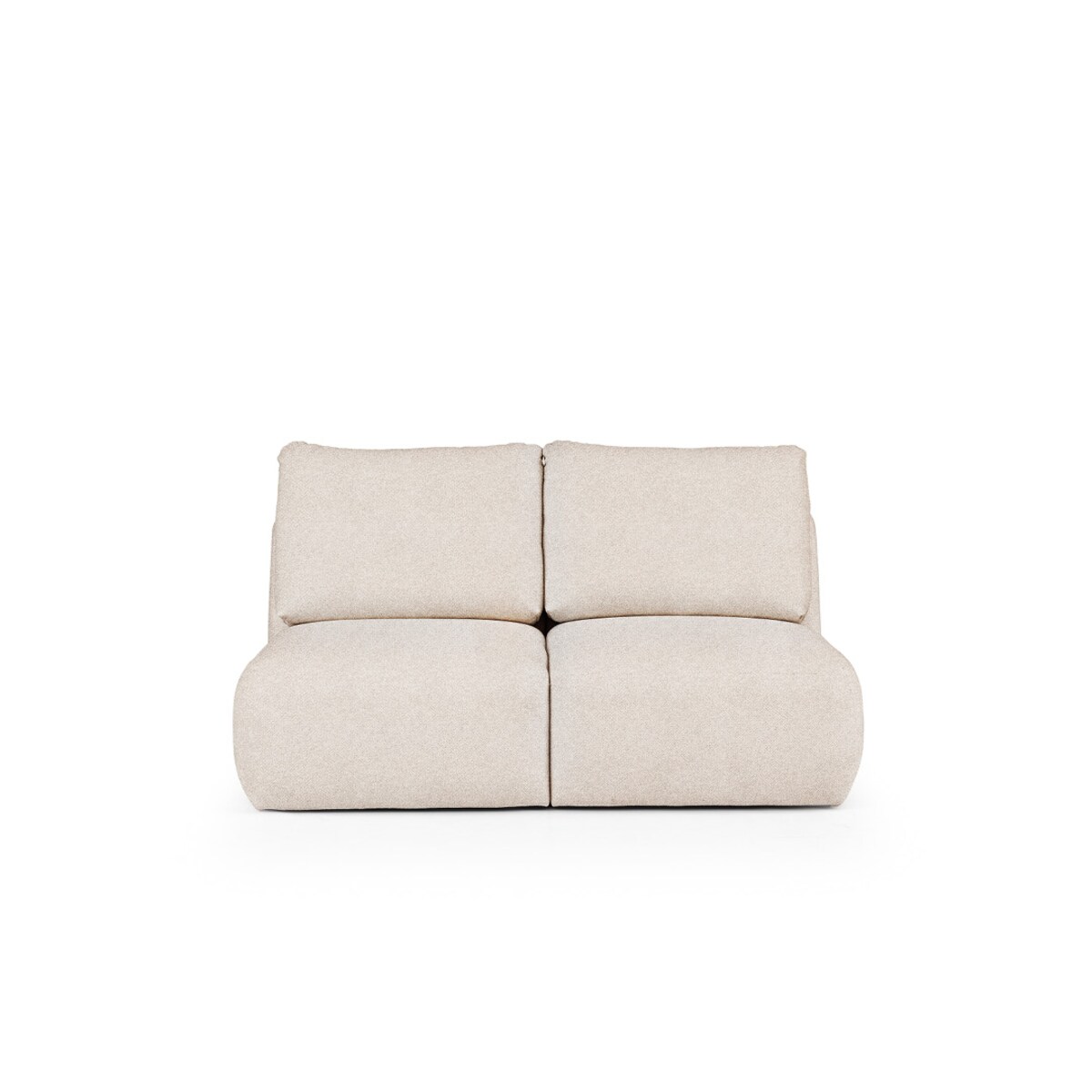 Mirel Sofa 2 osobowa bez podłokietników kremowa