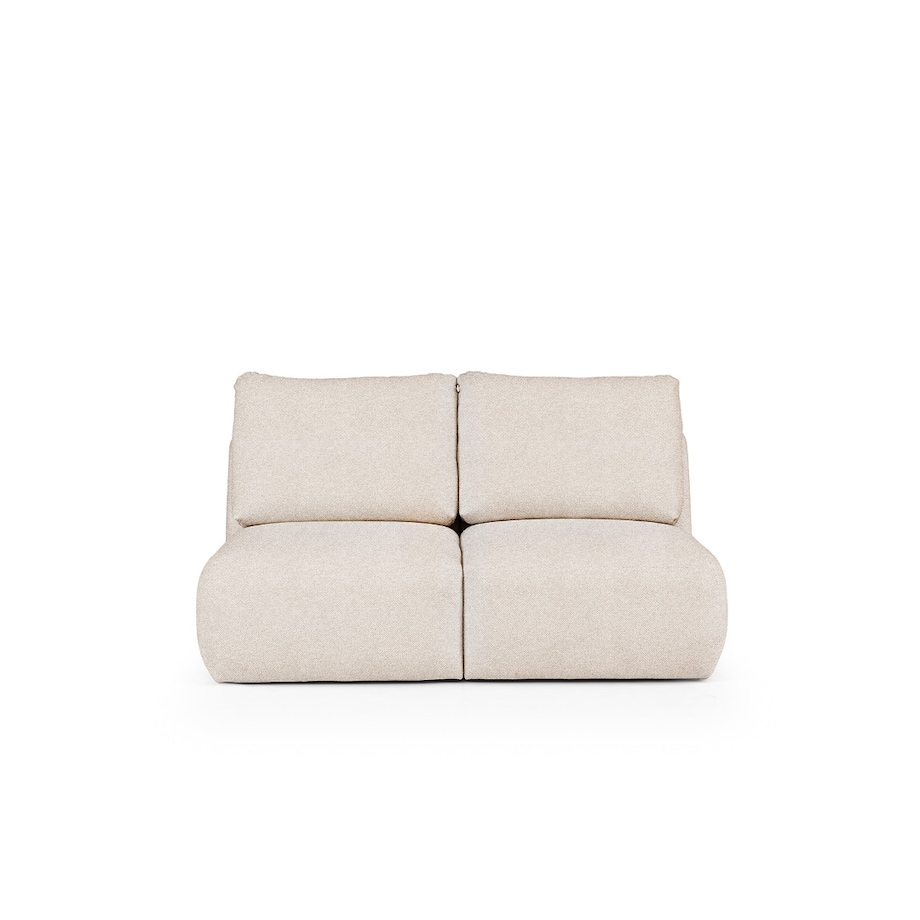 Mirel Sofa 2 osobowa bez podłokietników kremowa